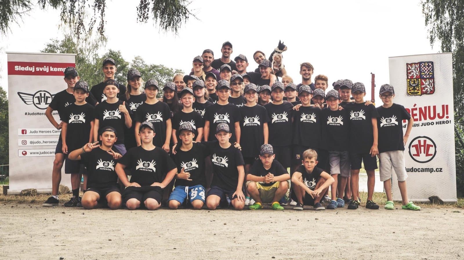 Skupinová fotka Judo Heroes 2018 turnus II