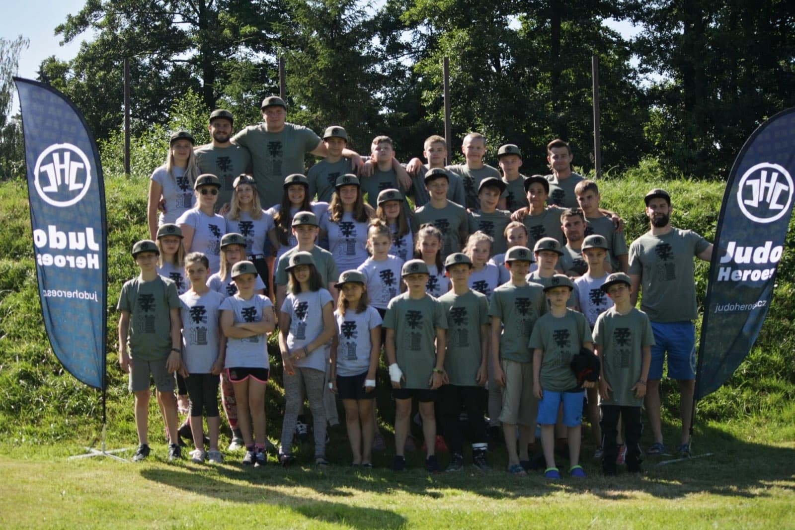 Skupinová fotka Judo Heroes 2020 turnus I