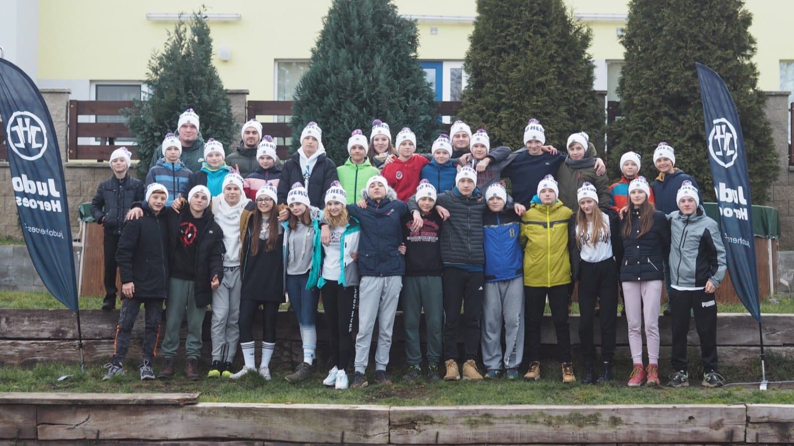 Skupinová fotka Judo Heroes 2020 winter