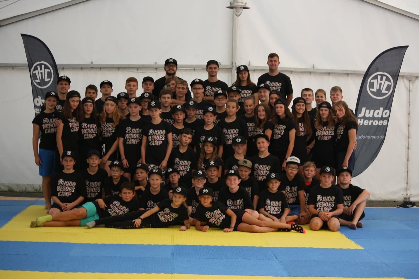 Skupinová fotka Judo Heroes 2021 turnus III