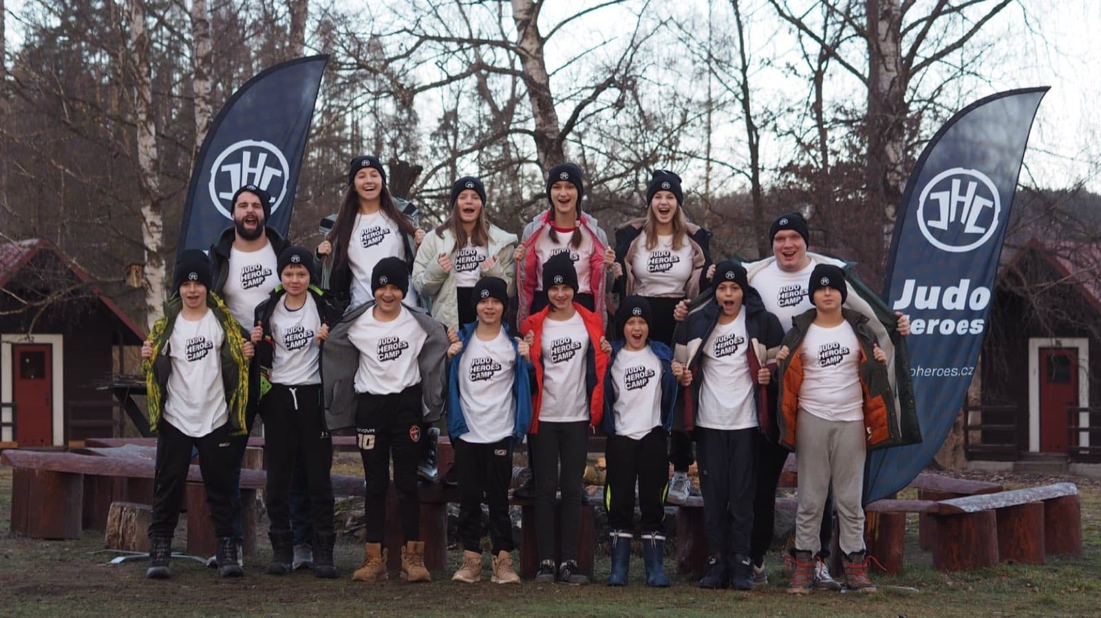 Skupinová fotka Judo Heroes 2022 winter