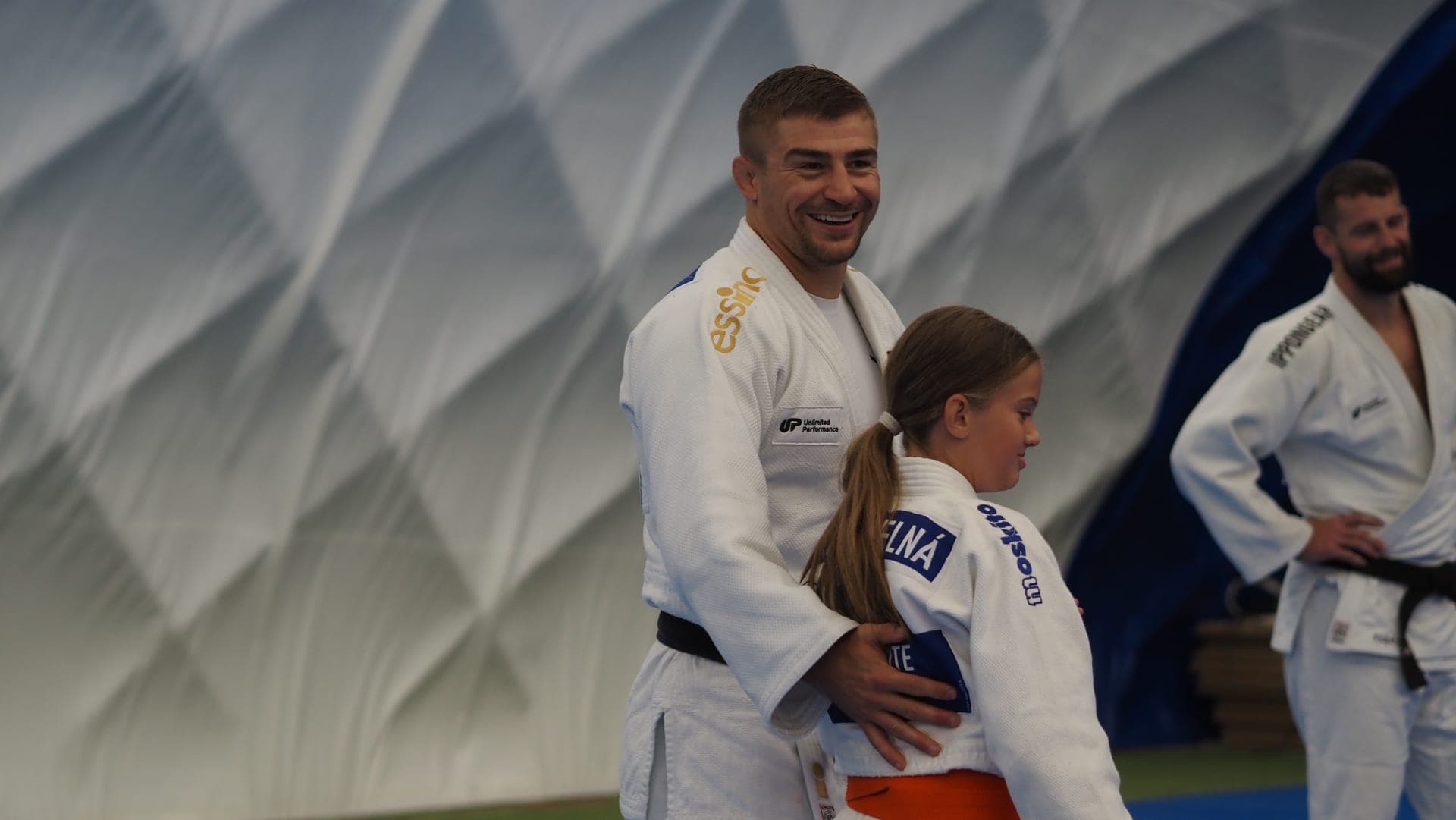 Randori děvčat – detailní záběr